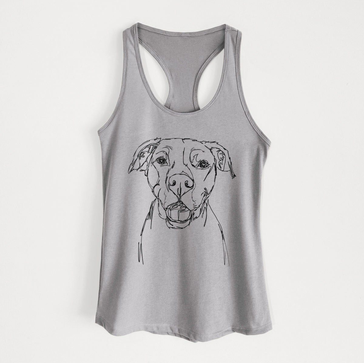 Doodled Pitbull Mix - Women's Racerback Tanktop