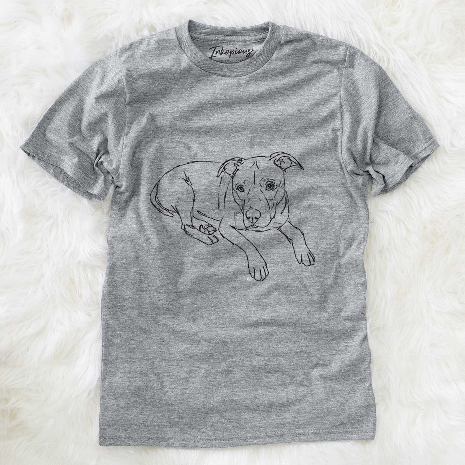 Doodled Pogo the Pitbull - Unisex Crewneck