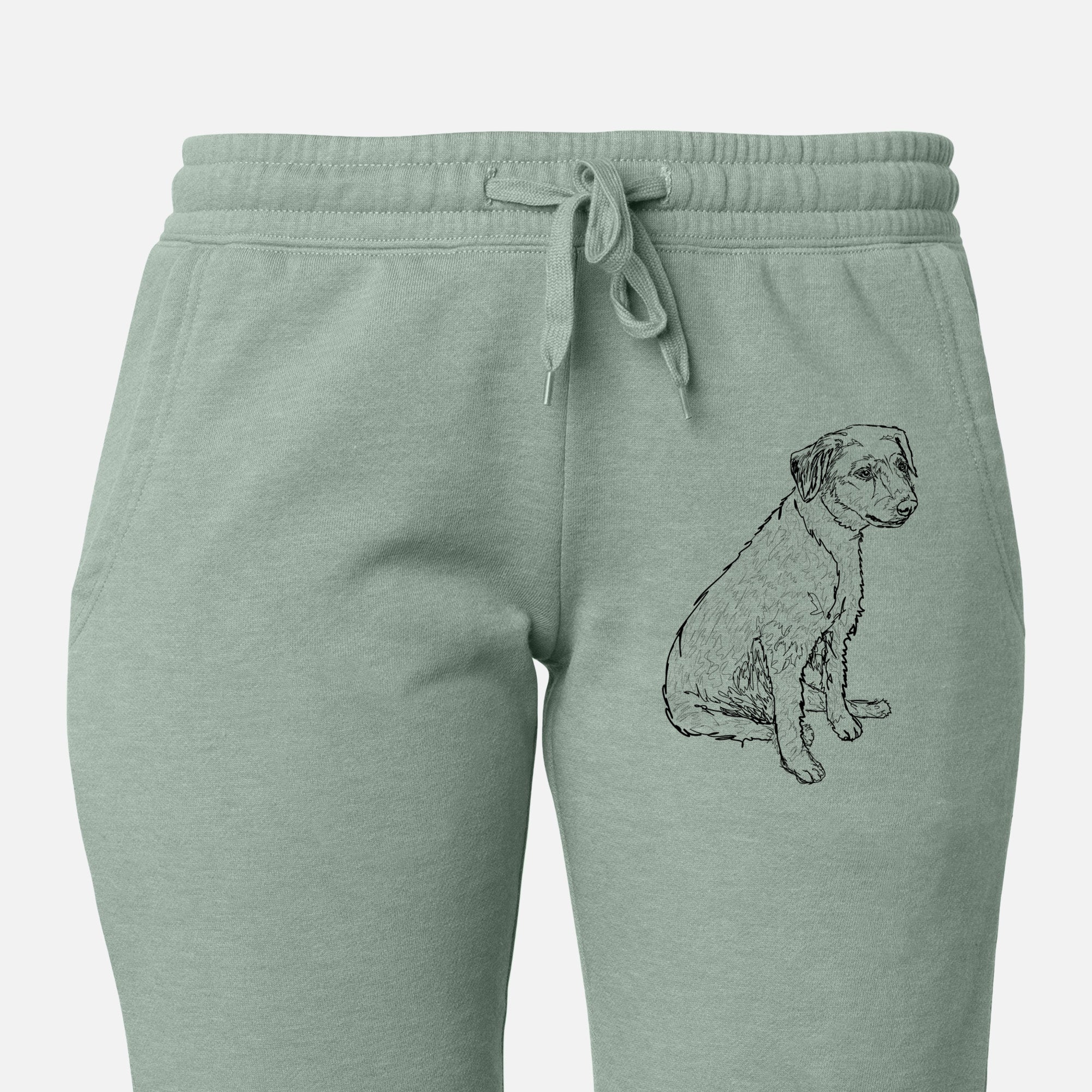 Doodled Poochie the Mixed Breed - Women's Cali Wave Joggers