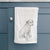 Doodled Poochie the Mixed Breed Decorative Hand Towel