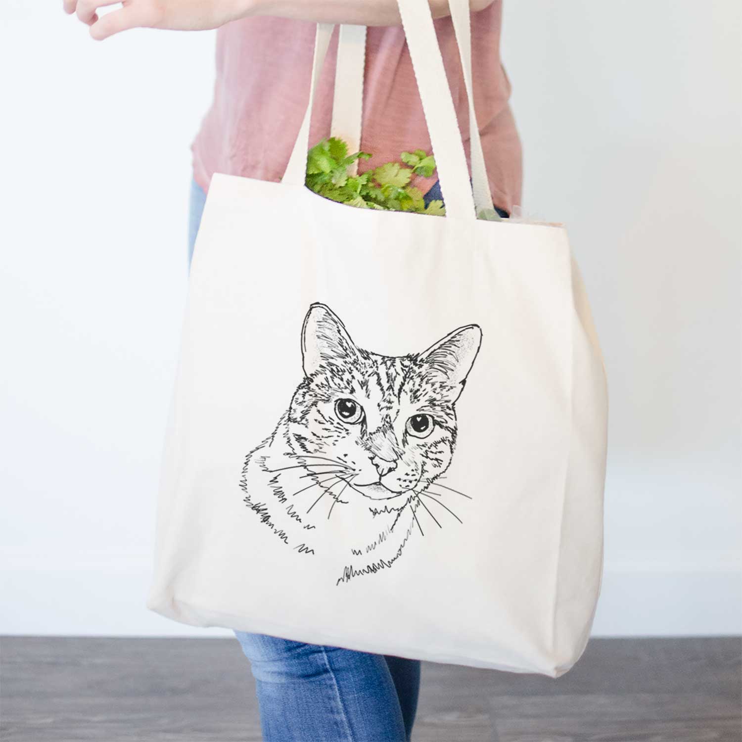 Doodled Prince the Tabby Cat - Tote Bag