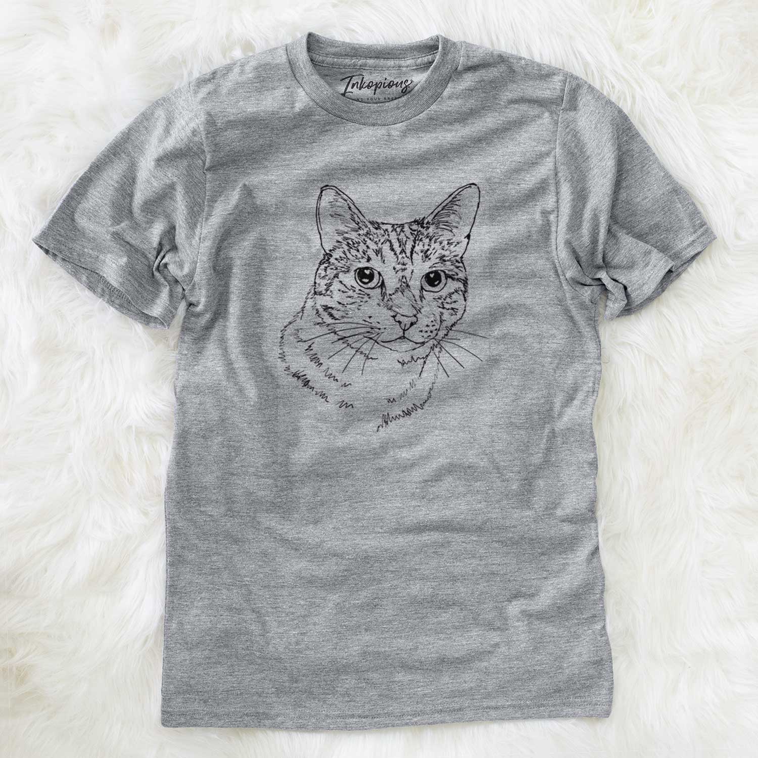 Doodled Prince the Tabby Cat - Unisex Crewneck