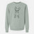 Doodled Franco the French Bulldog Puppy - Unisex Pigment Dyed Crew Sweatshirt