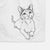 Doodled Quark the Siamese Cat Decorative Hand Towel