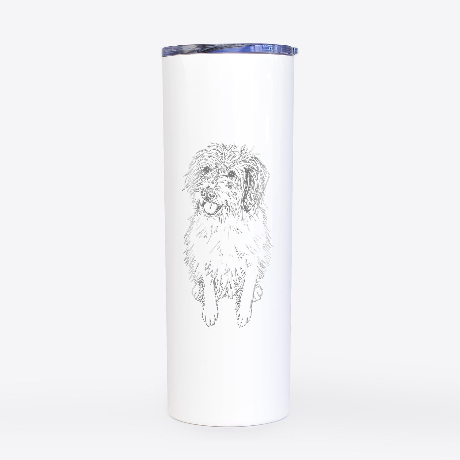 Doodled Rascal the Mixed Breed - 20oz Skinny Tumbler