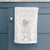 Doodled Reggie the American Staffordshire Terrier Decorative Hand Towel