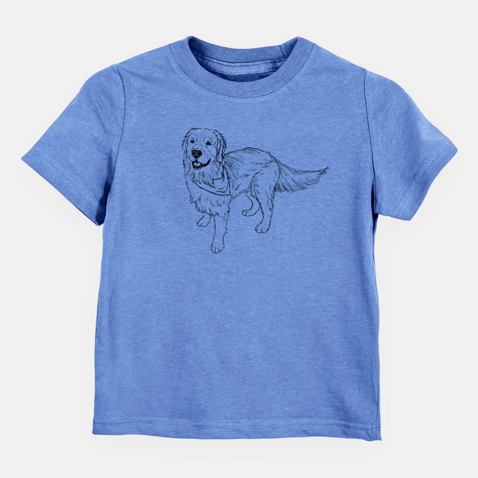 Doodled Reggie the Golden Retriever - Kids/Youth/Toddler Shirt