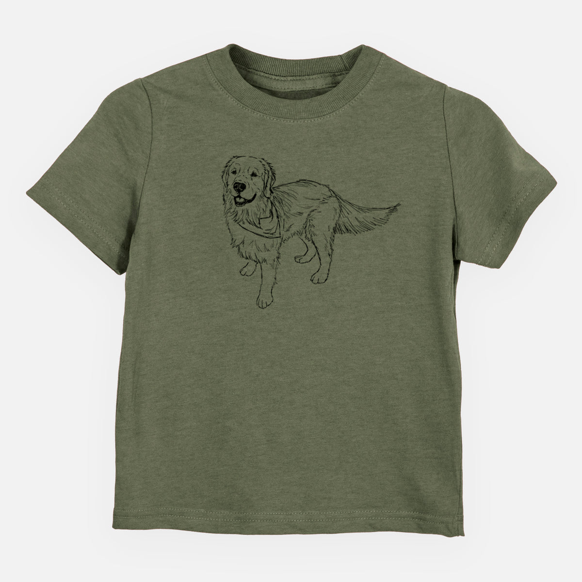 Doodled Reggie the Golden Retriever - Kids/Youth/Toddler Shirt