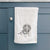 Doodled Reggie the Mini Dachshund Decorative Hand Towel