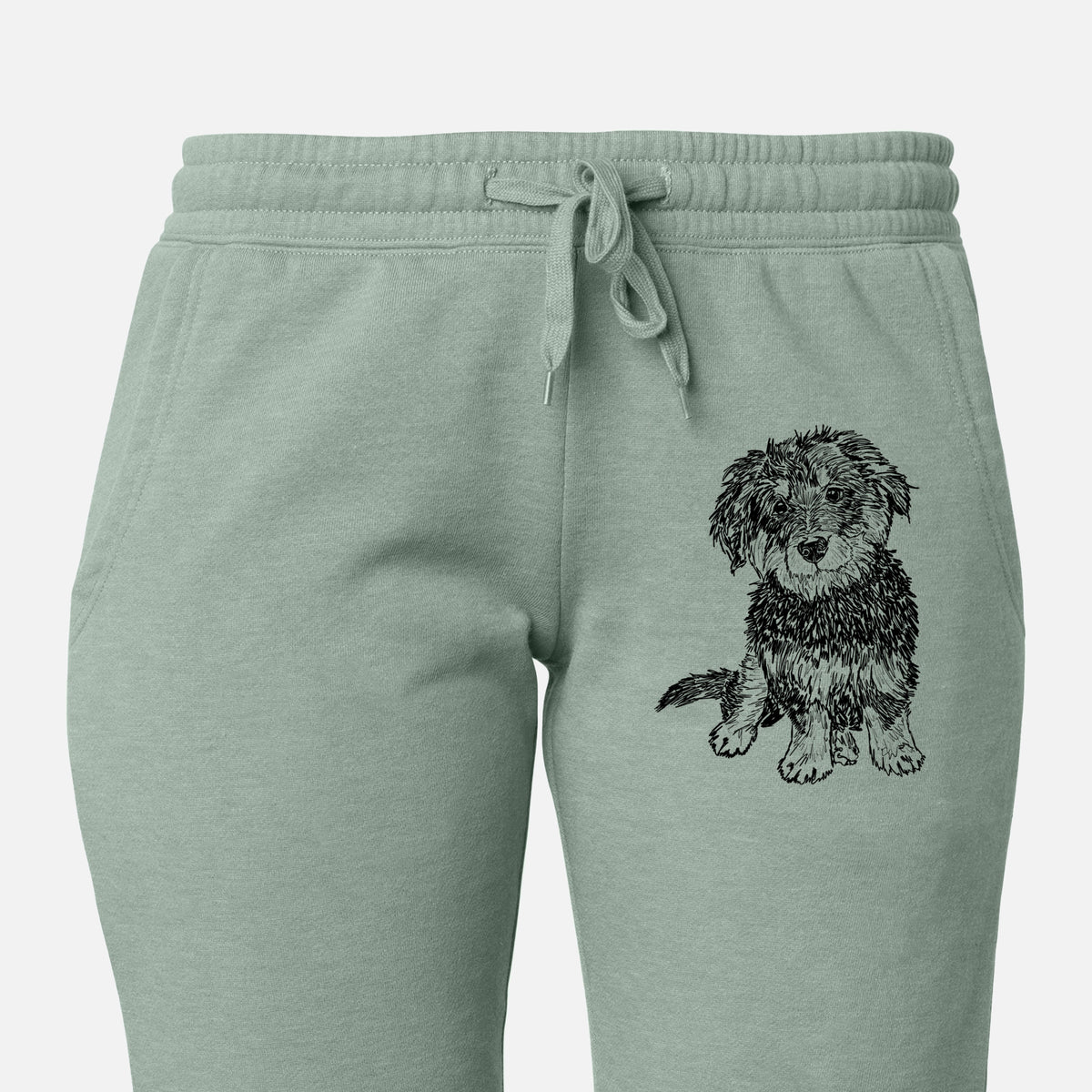 Doodled Remy the Mini Bernedoodle - Women&#39;s Cali Wave Joggers