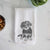 Doodled Remy the Mini Bernedoodle Decorative Hand Towel