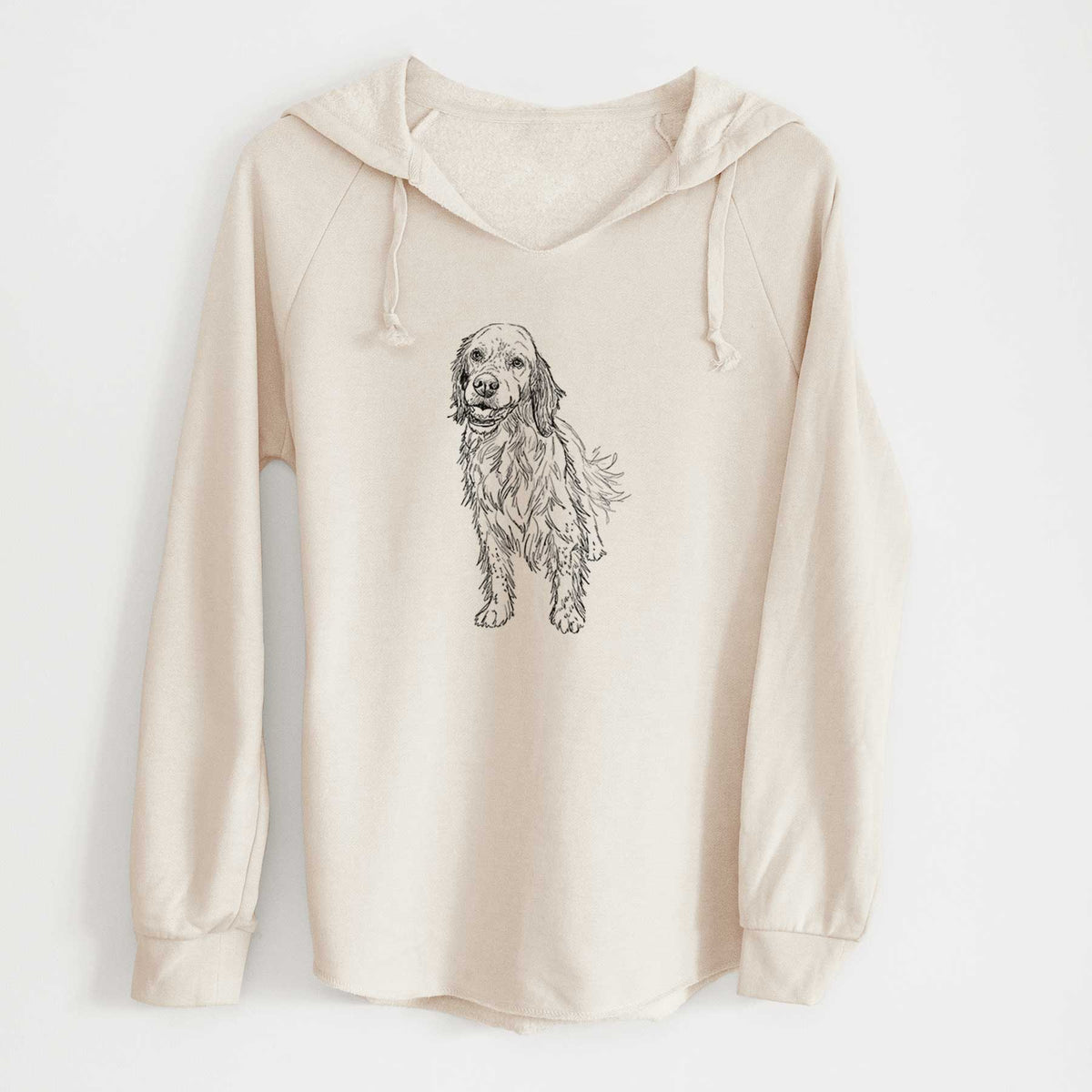 Doodled Rex the English Setter - Cali Wave Hooded Sweatshirt