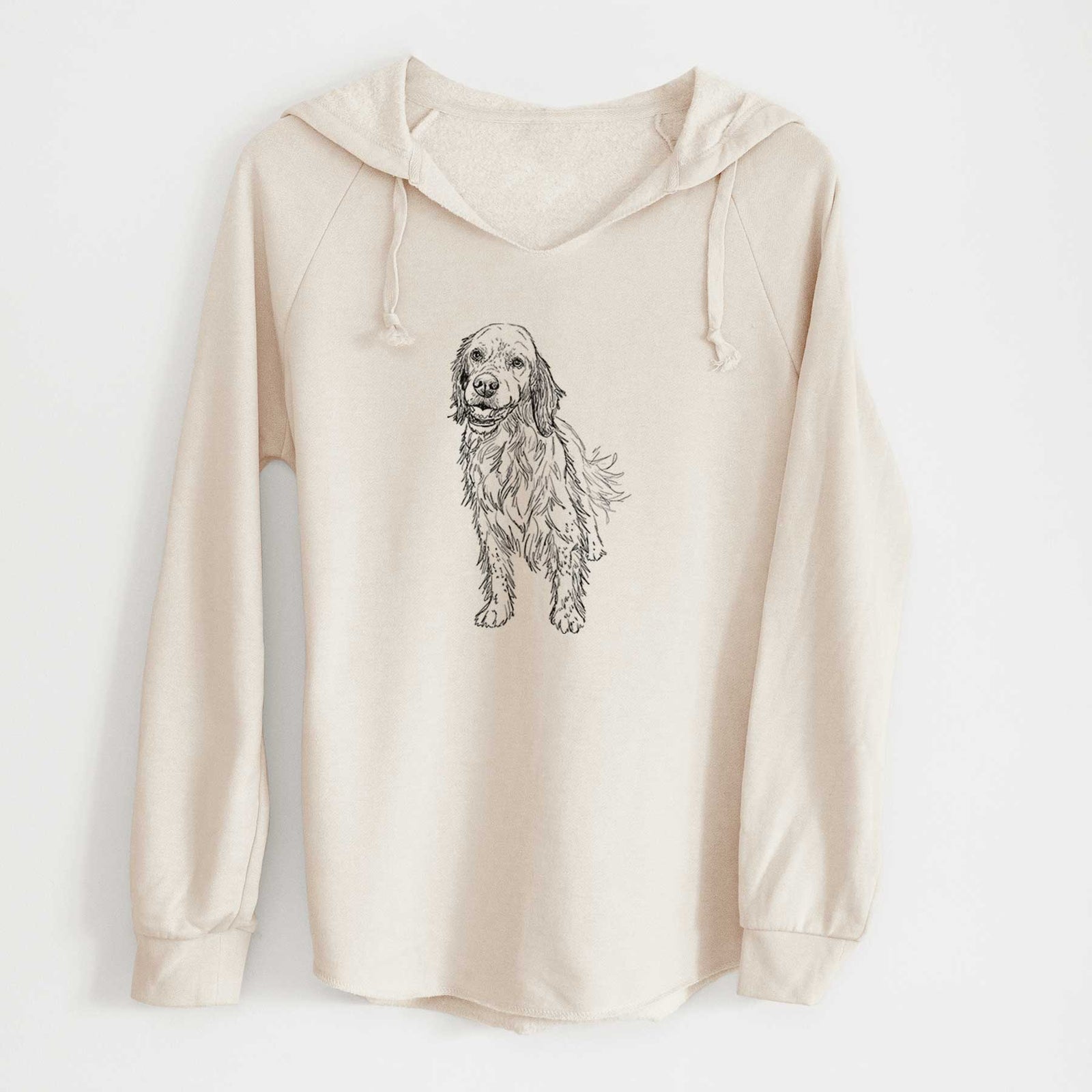 Doodled Rex the English Setter - Cali Wave Hooded Sweatshirt