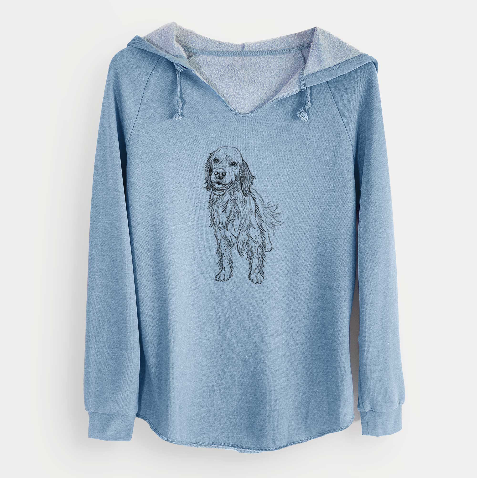 Doodled Rex the English Setter - Cali Wave Hooded Sweatshirt