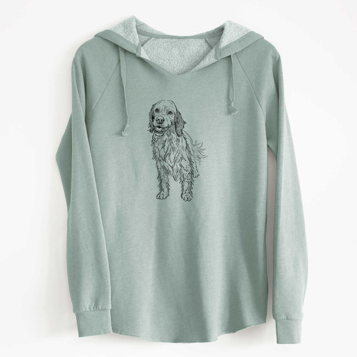 Doodled Rex the English Setter - Cali Wave Hooded Sweatshirt
