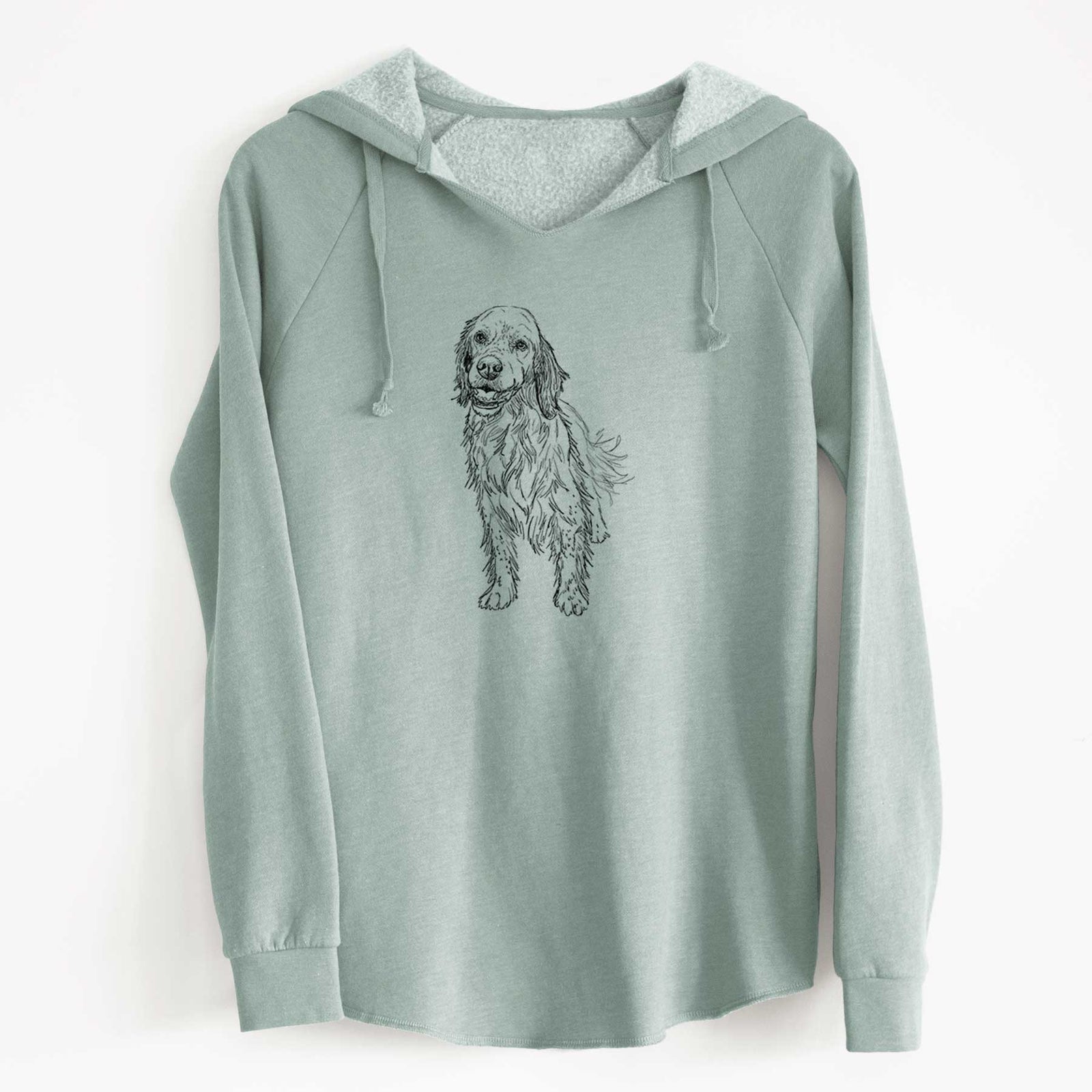 Doodled Rex the English Setter - Cali Wave Hooded Sweatshirt