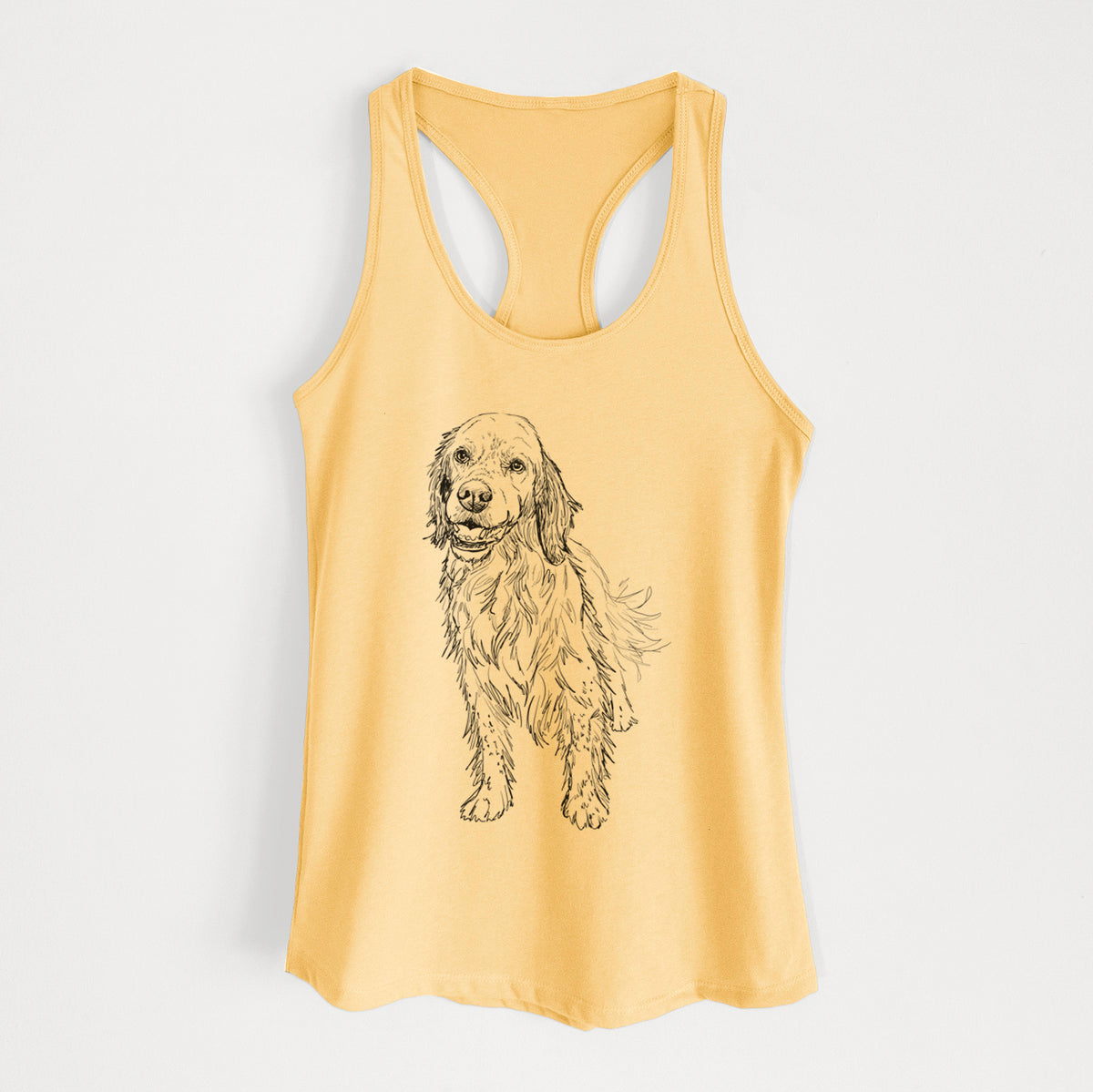 Doodled Rex the English Setter - Women's Racerback Tanktop