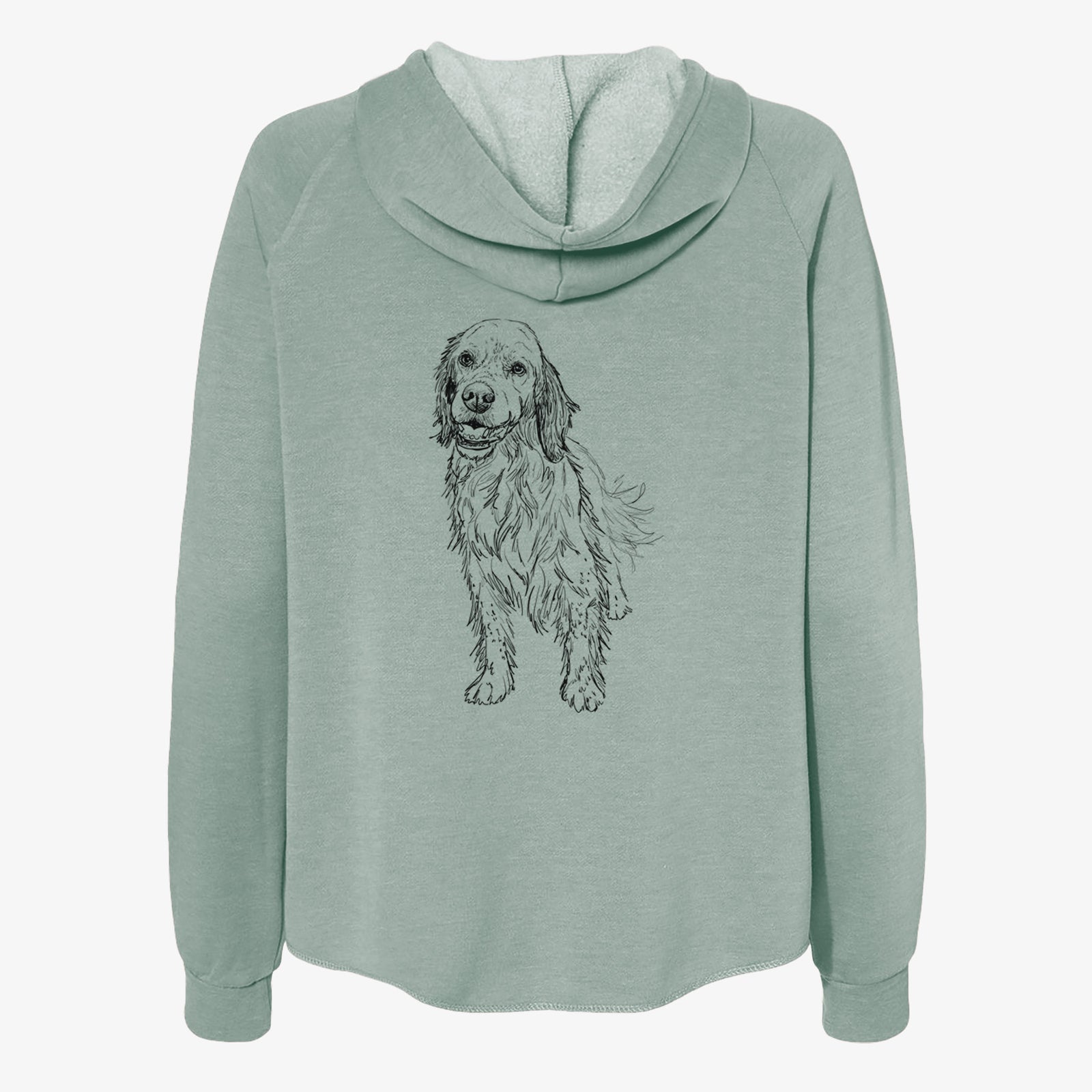 Doodled Rex the English Setter - Women's Cali Wave Zip-Up Sweatshirt