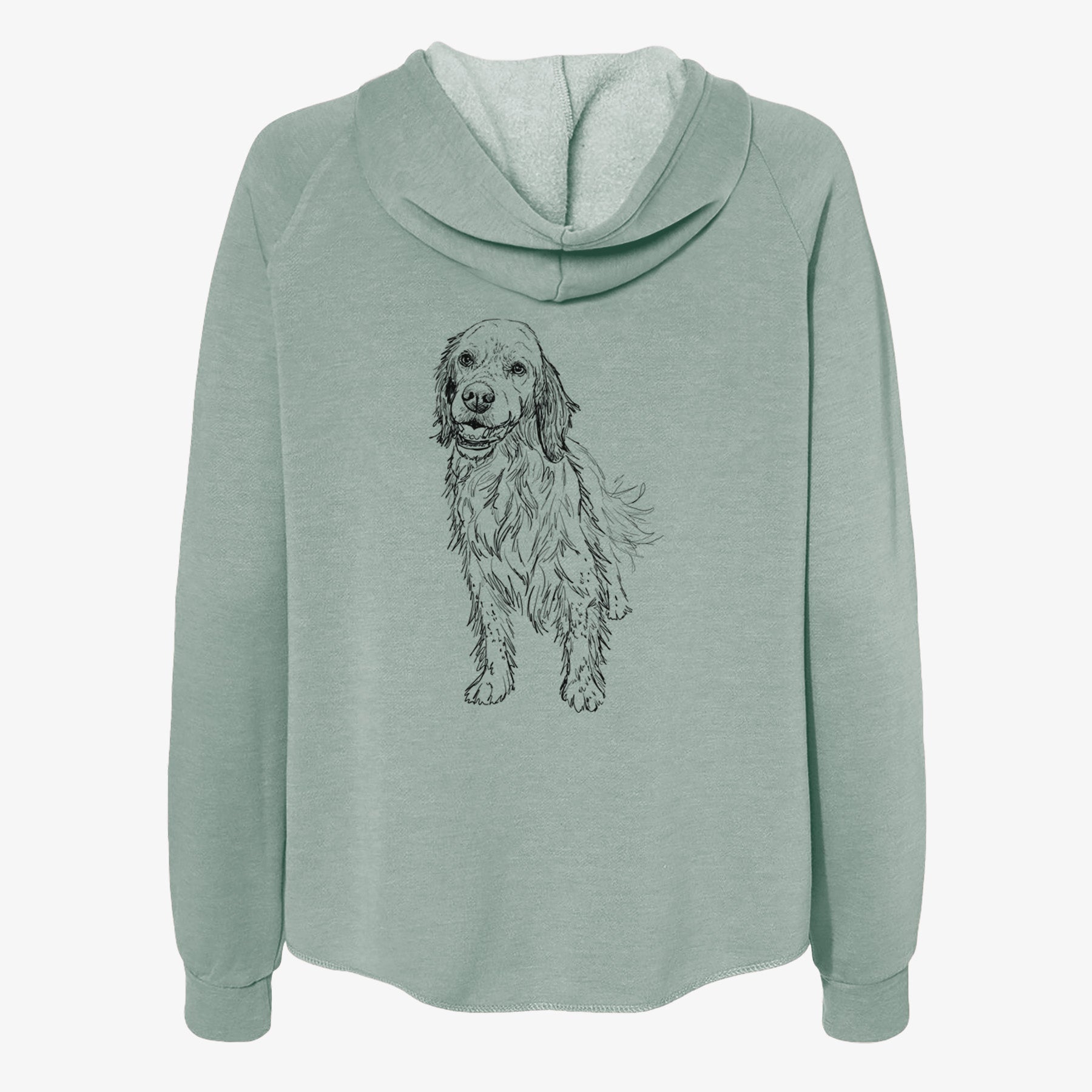 Doodled Rex the English Setter - Women's Cali Wave Zip-Up Sweatshirt