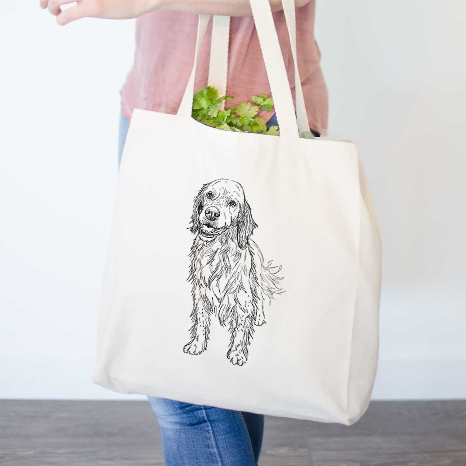 Doodled Rex the English Setter - Tote Bag