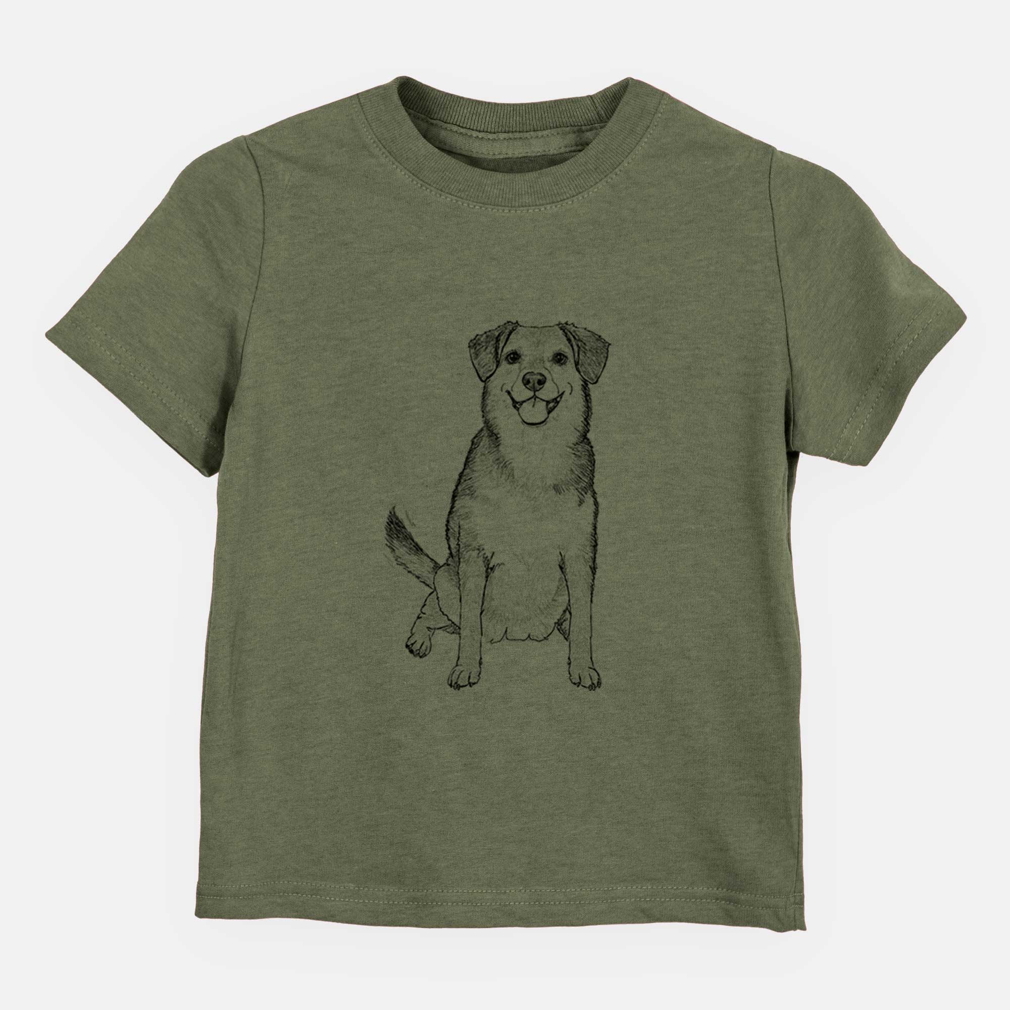 Doodled Riesling the Beagle Bulldog Mix - Kids/Youth/Toddler Shirt