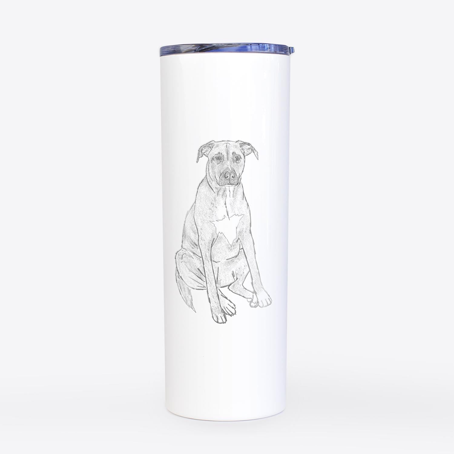 Doodled Riley the Mixed breed - 20oz Skinny Tumbler