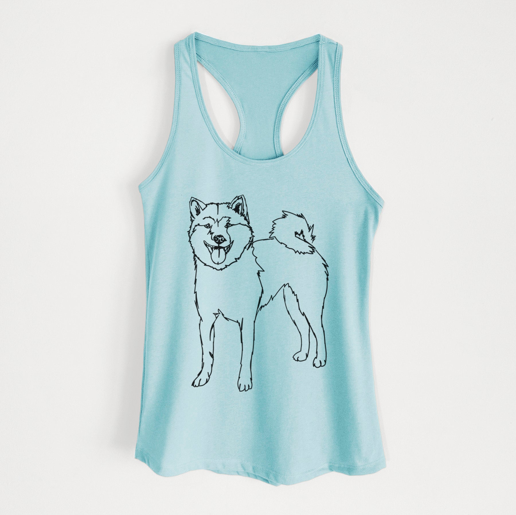 Doodled Rin the Shiba Inu - Women's Racerback Tanktop