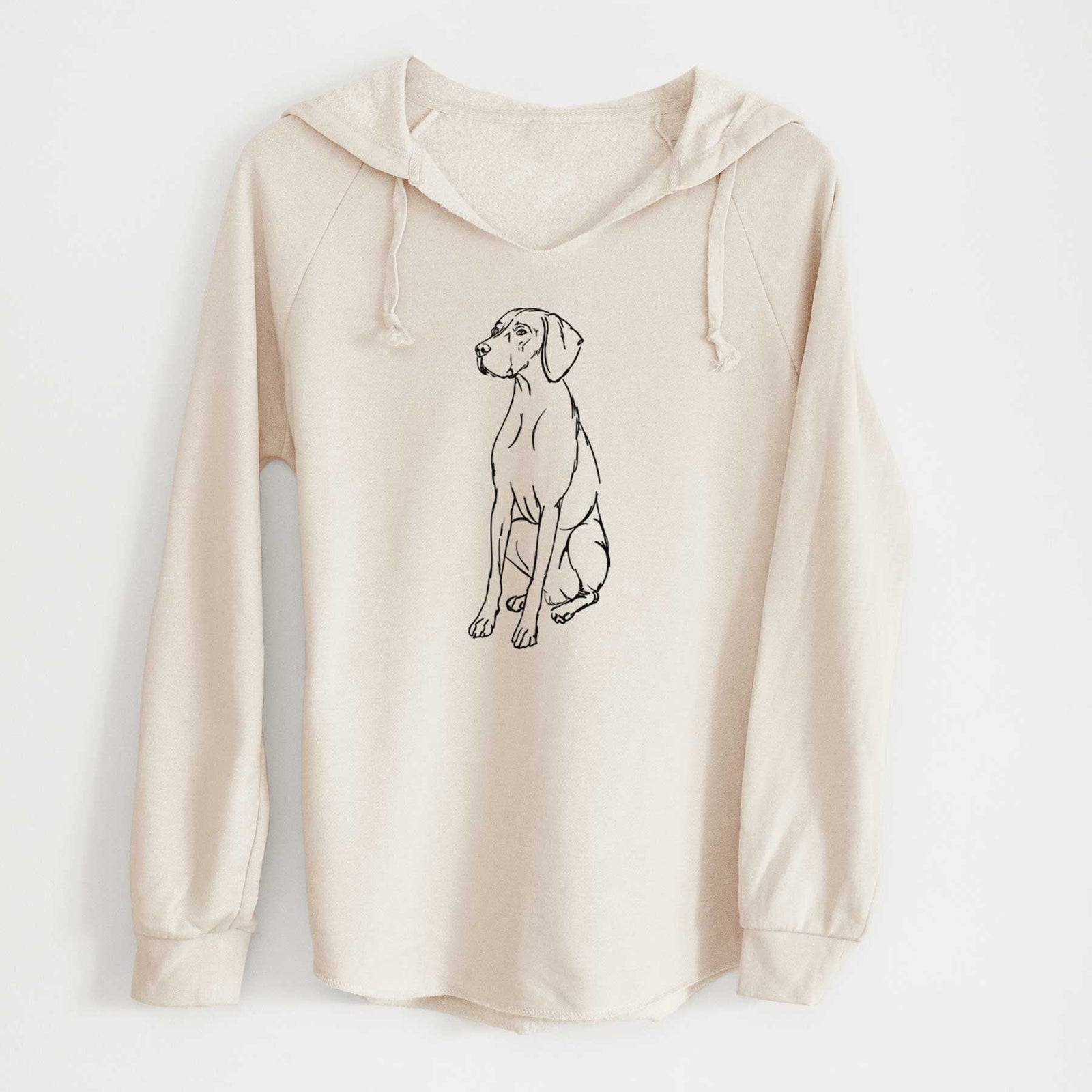 Doodled Rio the Vizsla - Cali Wave Hooded Sweatshirt