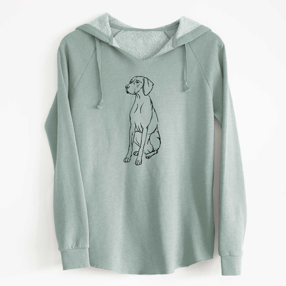 Doodled Rio the Vizsla - Cali Wave Hooded Sweatshirt