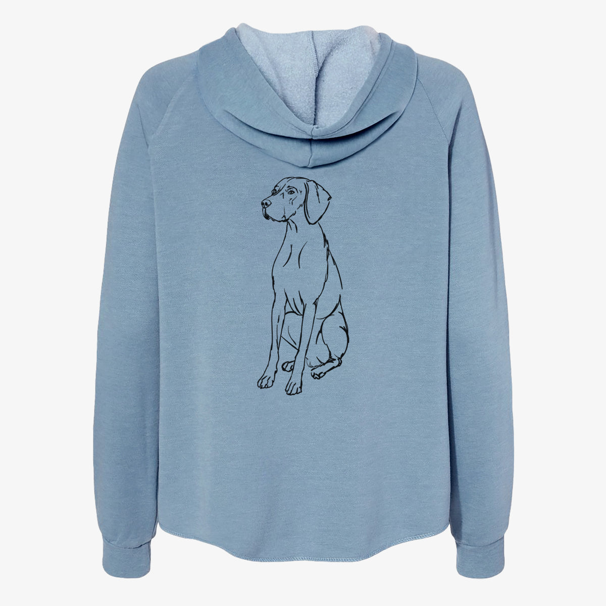 Doodled Rio the Vizsla - Women's Cali Wave Zip-Up Sweatshirt