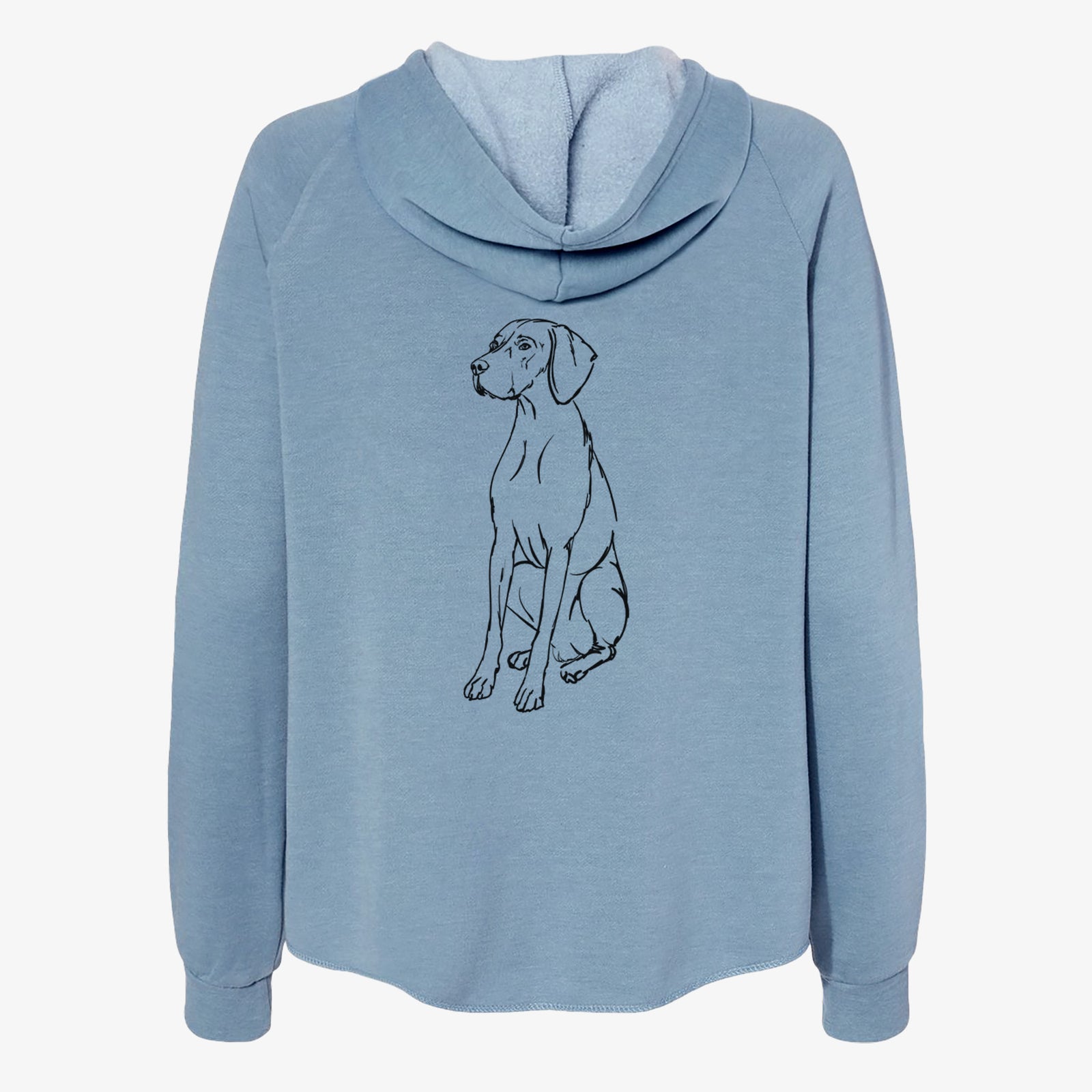 Doodled Rio the Vizsla - Women's Cali Wave Zip-Up Sweatshirt