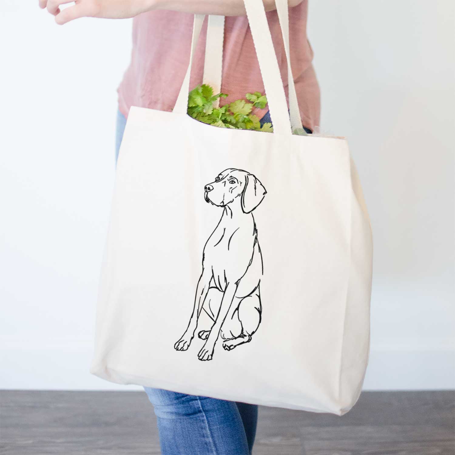 Doodled Rio the Vizsla - Tote Bag