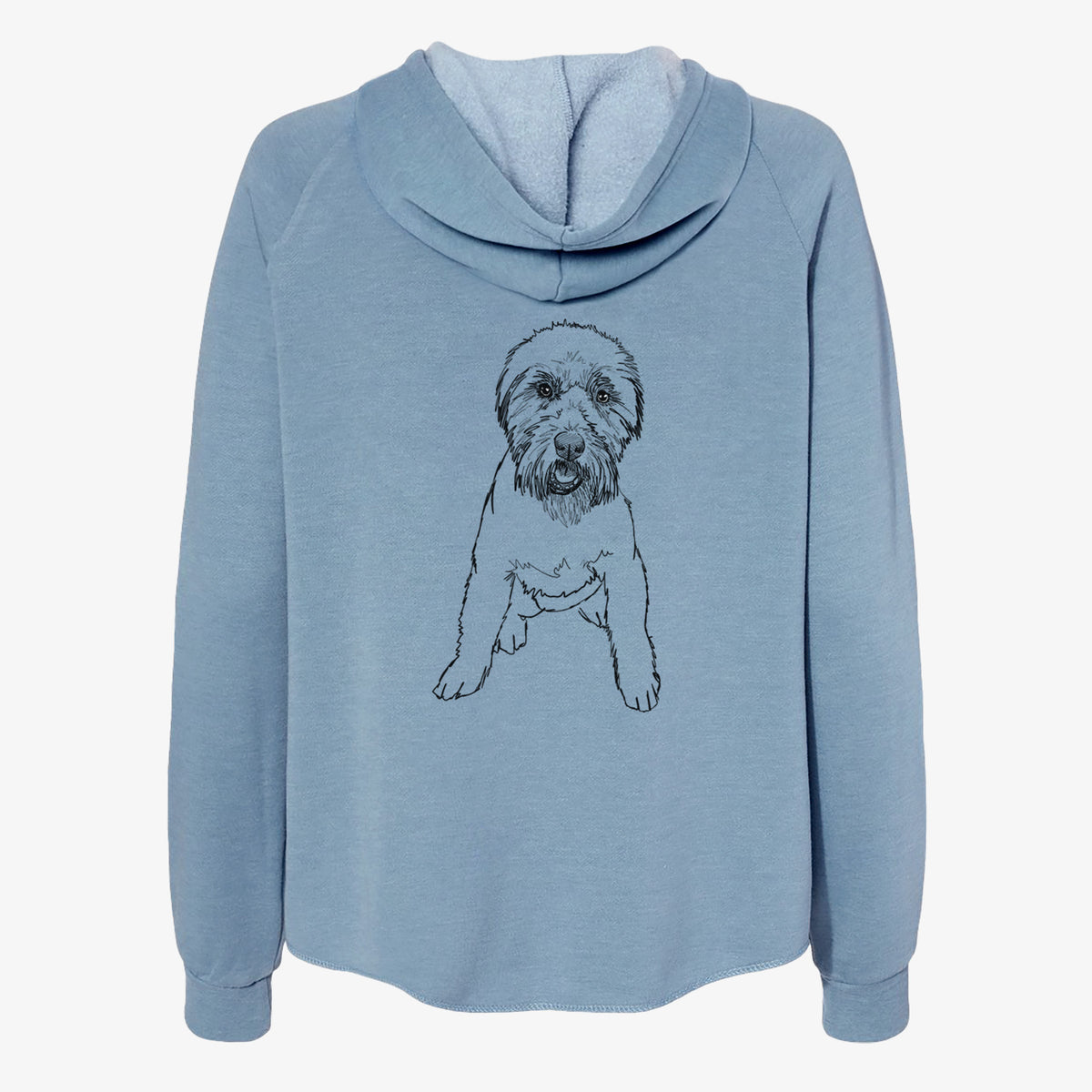 Doodled Riona the Soft Coated Wheaten Terrier - Women's Cali Wave Zip-Up Sweatshirt