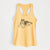 Doodled Ripley the Siberian Husky - Women's Racerback Tanktop