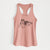 Doodled Ripley the Siberian Husky - Women's Racerback Tanktop