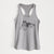 Doodled Ripley the Siberian Husky - Women's Racerback Tanktop