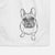 Doodled River the French Bulldog Decorative Hand Towel