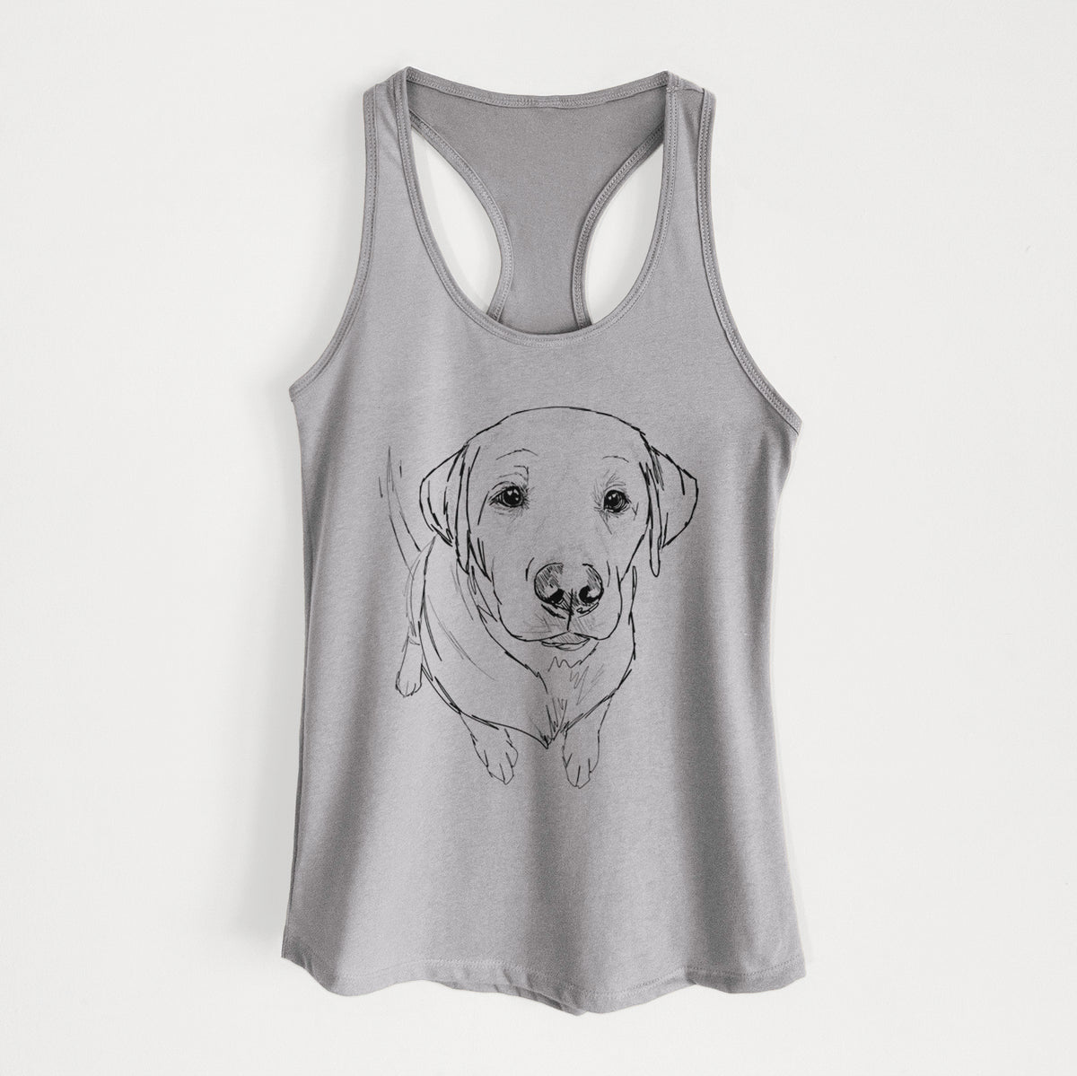 Doodled Rizzo the Labrador Retriever - Women's Racerback Tanktop