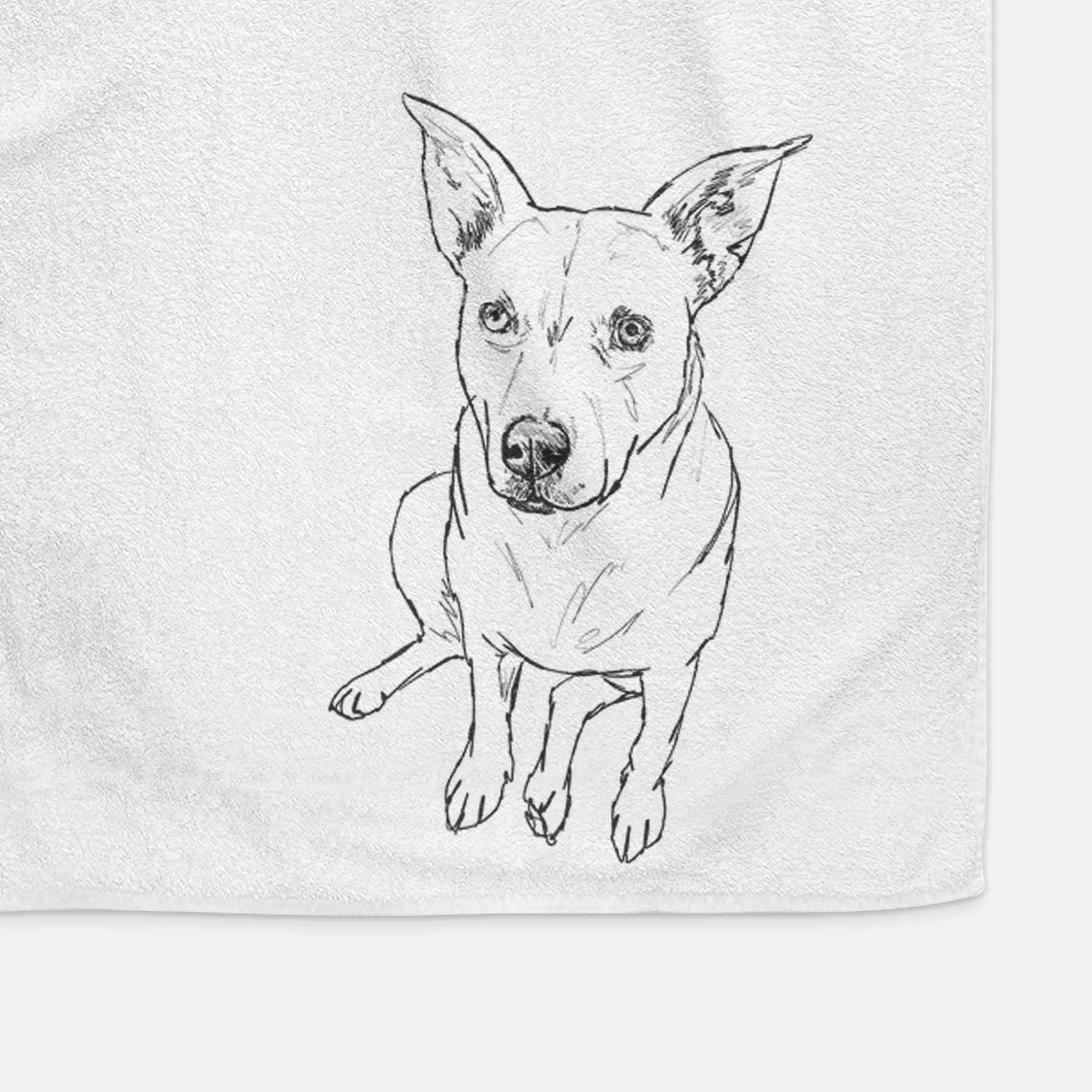 Doodled Rockstar the Mixed Breed Decorative Hand Towel