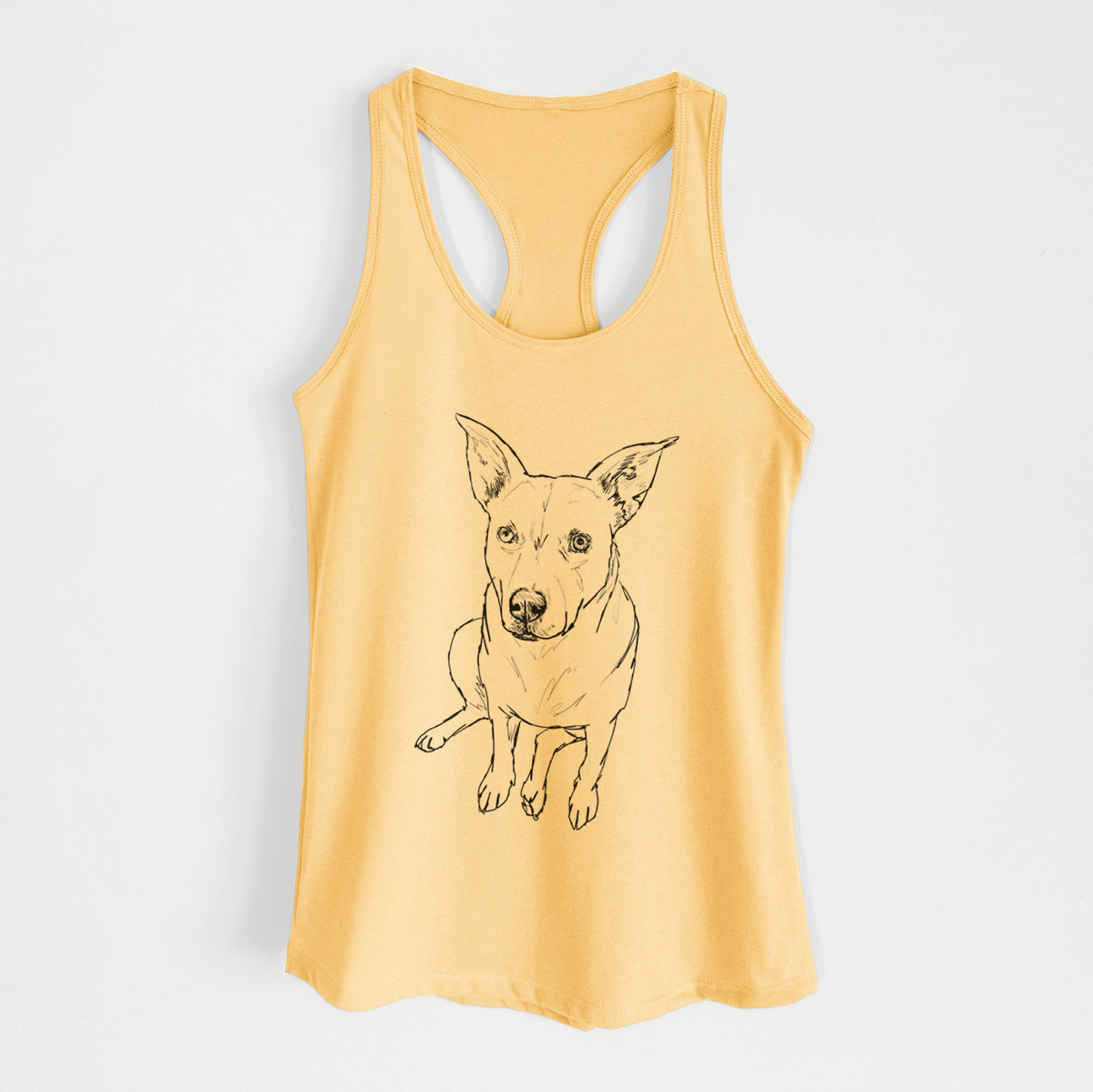 Doodled Rockstar the Mixed Breed - Women's Racerback Tanktop