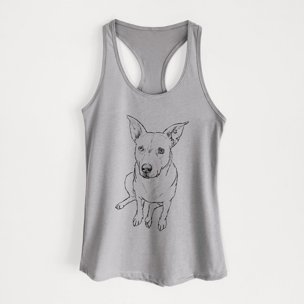 Doodled Rockstar the Mixed Breed - Women's Racerback Tanktop
