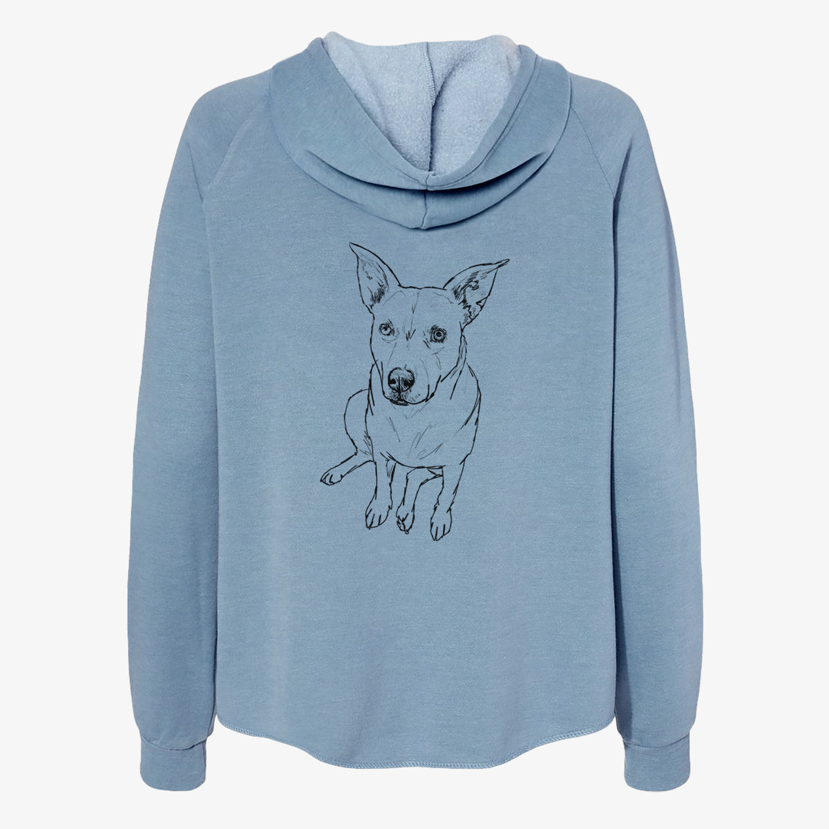Doodled Rockstar the Mixed Breed - Women's Cali Wave Zip-Up Sweatshirt