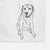 Doodled Rocky the Yellow Lab Decorative Hand Towel