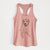 Doodled Rocky the Yellow Lab - Women's Racerback Tanktop