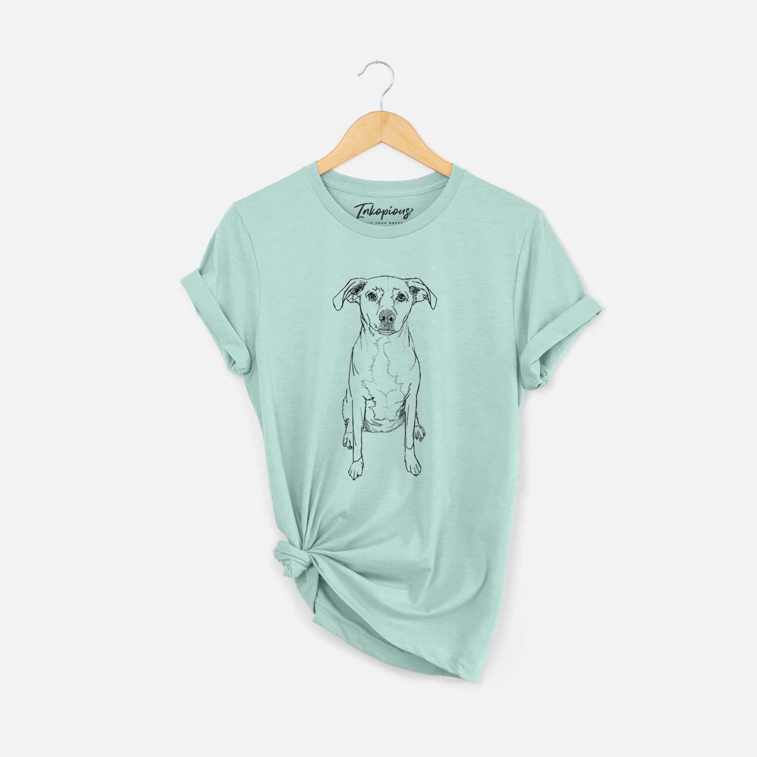 Doodled Rose Chiffon the Beagle Lab Mix - Unisex Crewneck