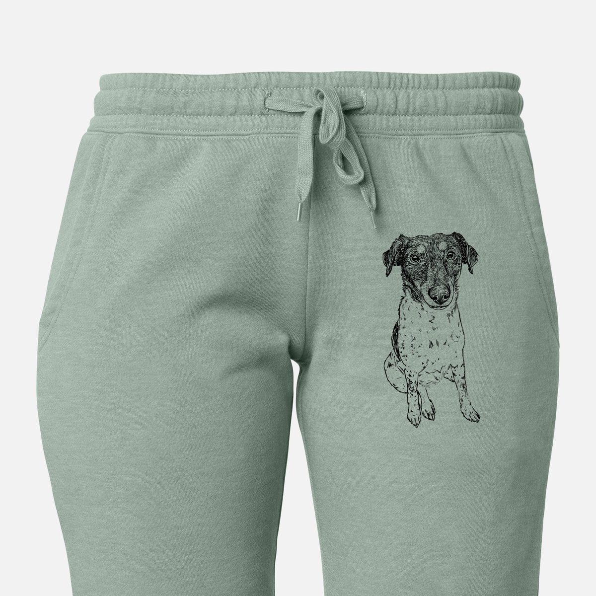 Doodled Rosie the Terrier Mix - Women&#39;s Cali Wave Joggers