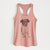 Doodled Rosie the Terrier Mix - Women's Racerback Tanktop