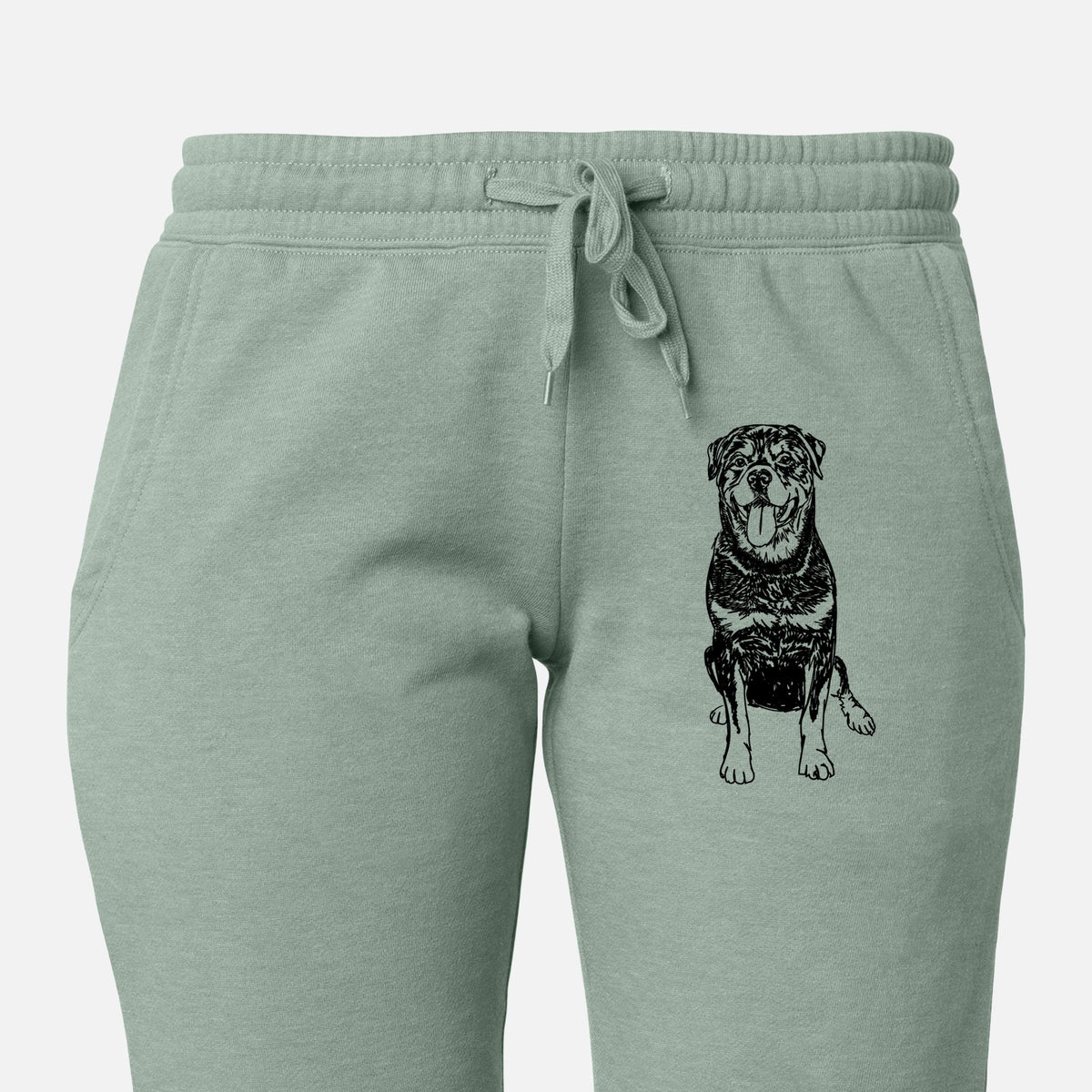 Doodled Rottweiler - Women&#39;s Cali Wave Joggers