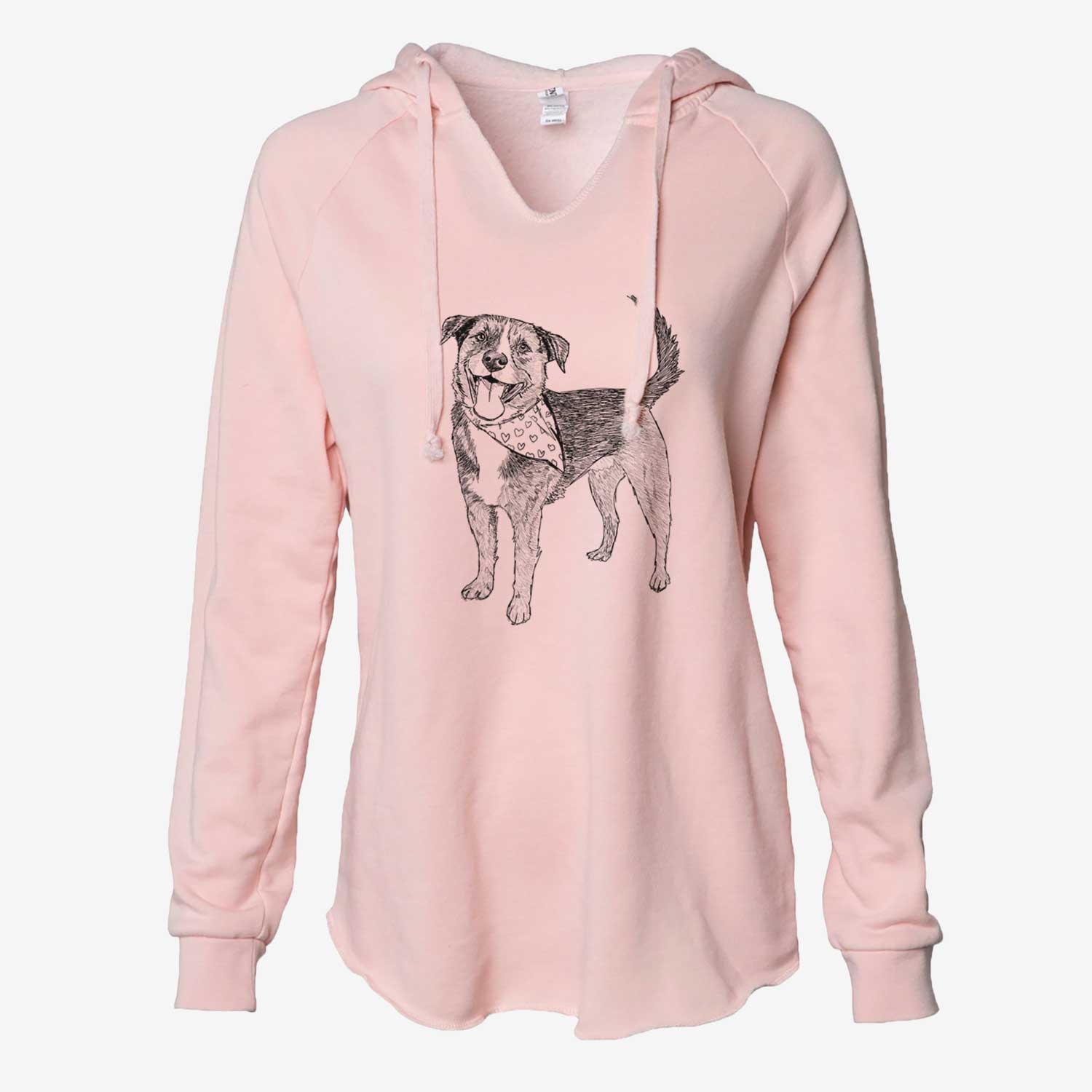 Doodled Roxy the Shepherd Mixed Breed - Cali Wave Hooded Sweatshirt