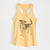 Doodled Roxy the Shepherd Mixed Breed - Women's Racerback Tanktop